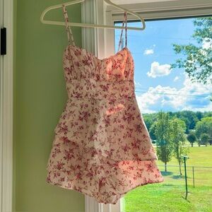 Altar’d State pink floral romper